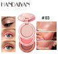 3 In 1 Matte Highlighter Contouring Blush Palette Pearly Shiny